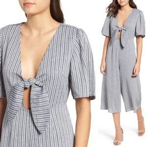Somedays Lovin Stepping Out Striped Jumpsuit Small